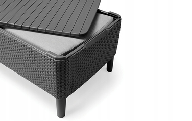 Комплект садових меблів Keter Salemo на 5 осіб, 4 предмети, антрацит