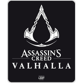 Ігровий килимок Assassin's Creed Valhalla Design 120 x 99 см, захисний чохол для підлоги з протиковзким покриттям, чорний, 33T