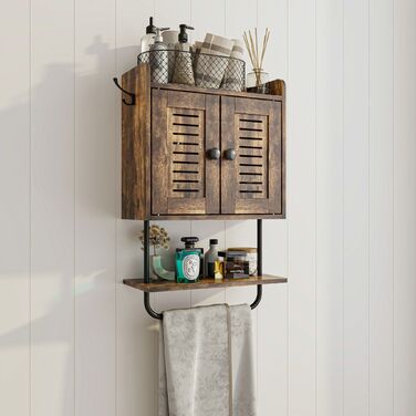 Підвісна поличка Relaxdays з тримачем для рушників