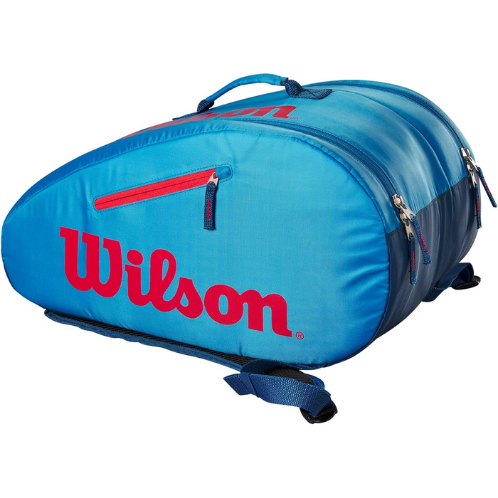 Сумка Wilson Padel для дітей та підлітків, сумка Junior Padel, до 3 ракеток без розміру синій/інфрачервоний