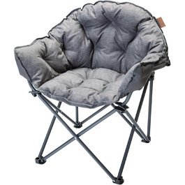 Кемпінгове крісло, зручне розкладне крісло з сумкою для перенесення Складаний стілець з міцним сталевим каркасом Крісло для саду, балкона, подорожей (Moonchair Premium Xl)