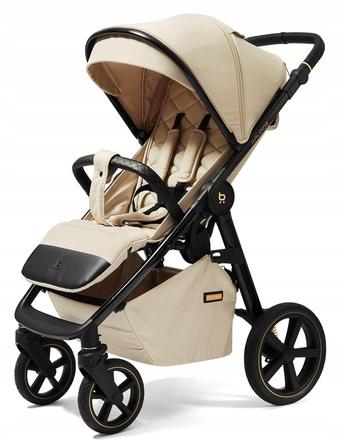 Дитячий прогулянковий візок 4BABY Xplode, алюмінієвий, у відтінках коричневого та бежевого