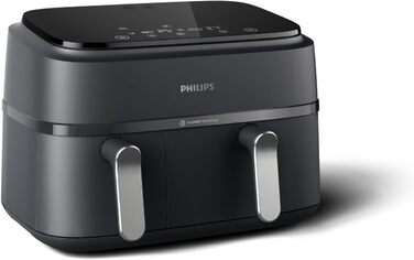 Мультипіч PHILIPS XXL NA351/00 - двокамерна 9 л - 8 програм - Чорний