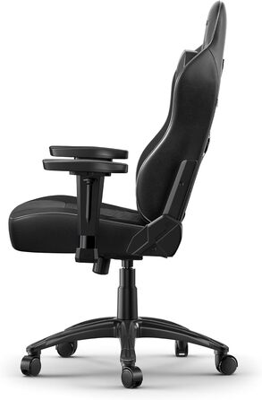 Крісло AKRacing California Gaming Chair, шкірозамінник, 5 років гарантії (Ojai, чорний)