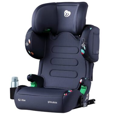Автокрісло дитяче 15-36 кг з Isofix, i-Size, регульоване, з підстаканником, зелене