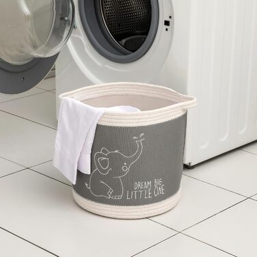 Набір кошиків для зберігання 3 шт. з плетеного полотна, кошики для іграшок, білизни, органайзер для дитячої кімнати, для іграшок, одягу, м'яких іграшок, місткі та надійні кошики (серія 