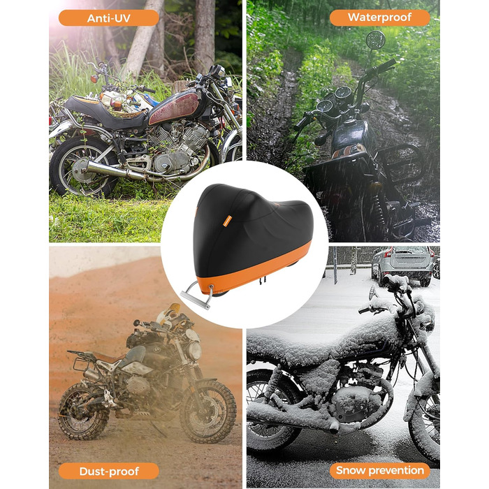 Чохол для мотоцикла Outdoor, водонепроникний чохол для мотоцикла Yomisee 210D для Harley, Honda, Suzuki