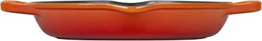 Сковорода гриль LE CREUSET Signature, 25 см, чавун, червона, для всіх плит та духовок