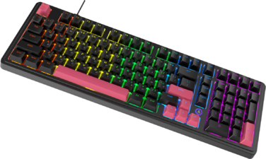 Дротова механічна клавіатура Ajazz AK980 Red switches Black Red (AK980-R-BR)