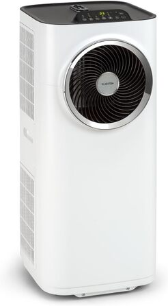 Мобільний кондиціонер Klarstein 5-в-1 з WiFi, вентилятором, осушувачем, очищувачем повітря та нічним режимом, для квартири та офісу, 10000 BTU, білий