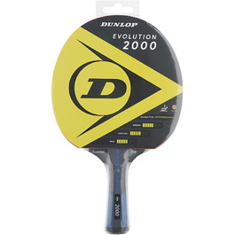 Ракетка для настільного тенісу Dunlop Sports Evolution 2000, сертифікована ITTF ракетка TT, ідеально підходить для просунутих гравців, чорного кольору, підходить всім