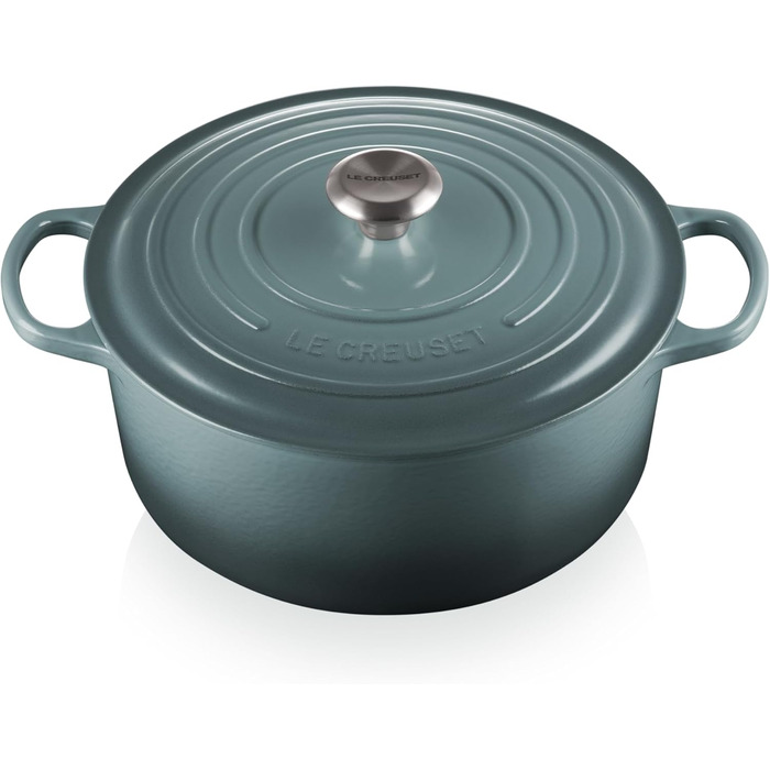 Запіканка чавунна Le Creuset Signature, Ø 28 см, 4,2 л, для всіх типів плит включаючи індукційну (Ocean)