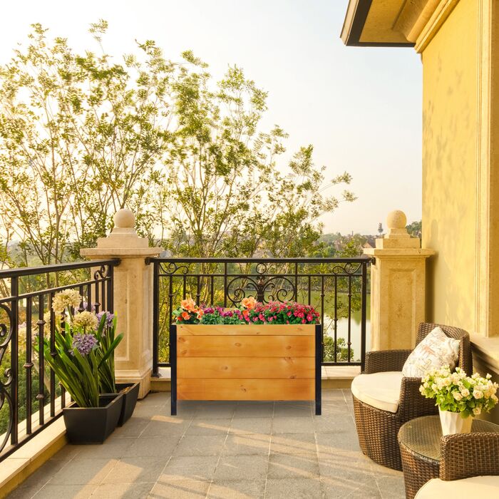 Грядка Relaxdays з дерева