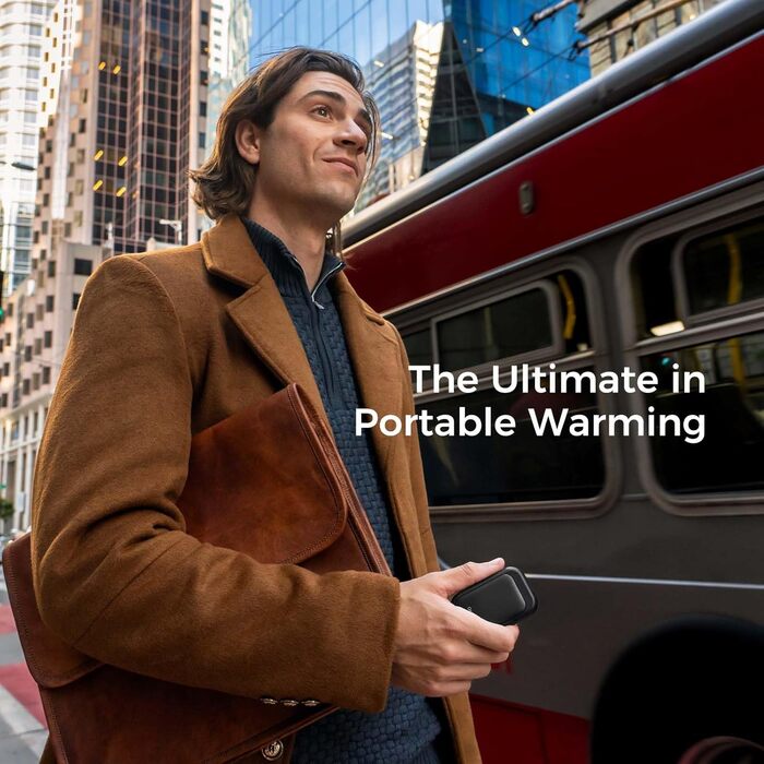 Електричні грілки для рук OCOOPA UT4 Young Obsidianschwarz, 5000mAh, 2 шт. - Компактні, Водонепроникні, Швидкий нагрів, USB, для зими