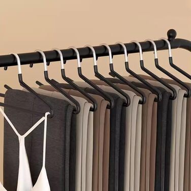 Вішалки для штанів VIDETOL, 35 шт., метал, 35x15 см, неслизькі, для джинсів, штанів, рушників, костюмних штанів