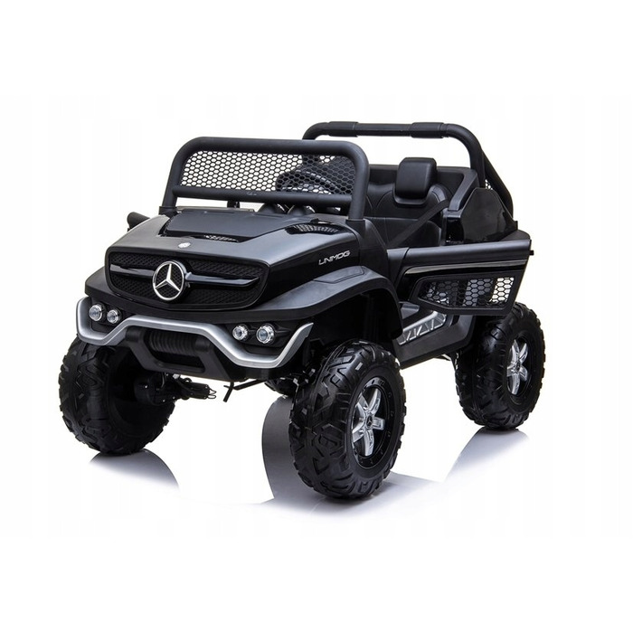 Дитяче електромобіле Mercedes Unimog, чорний, LEAN CARS