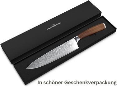 Ніж кухарський Schwertkrone Chef Messer з ручкою з горіхового дерева, Made in Germany