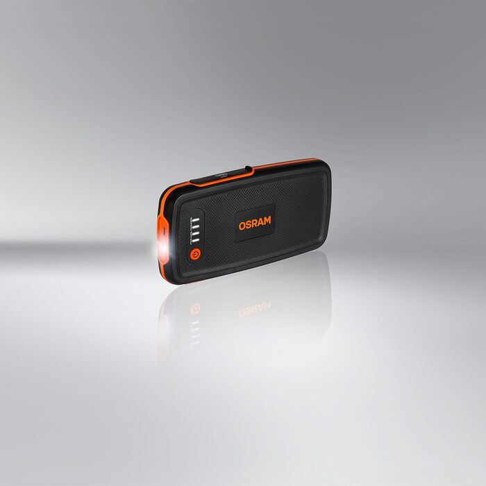 Osram BATTERYstart 400: Літієвий пусковий пристрій 2000A 12V з Powerbank для бензинових та дизельних двигунів (до 8л/4л), 16800mAh