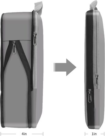 Набір компресійних органайзерів для одягу в подорожі Eono by Amazon, 4-тільний комплект сумок для валізи та рюкзака, темно-синій