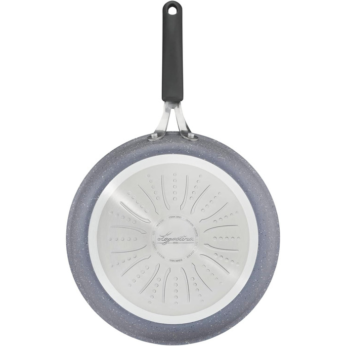 Сковорода Lagostina Tempra Mineral з антипригарним покриттям, діаметр 28 см, ручки з силікону, ефект каменю, для всіх типів плит