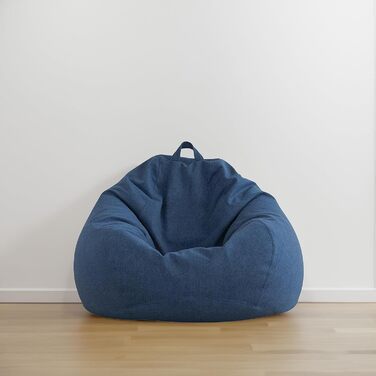 ОГОЛОШЕННЯ. CON Indoor Beanbag з наповнювачем з бісеру EPS, пуф, крісло для відпочинку, подушка для сидіння, подушка для підлоги, крісло-мішок 120 л темно-синій