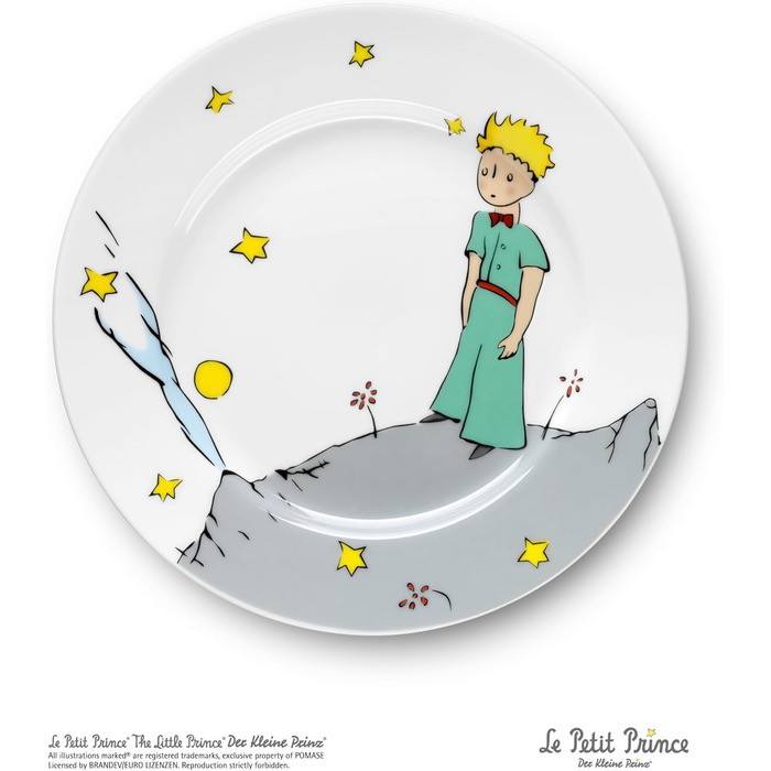 Набір дитячого посуду WMF Der kleine Prinz, 6 предметів – нержавіюча сталь, персоналізована гравірування, придатний для миття в посудомийній машині, подарунок на народження або хрещення