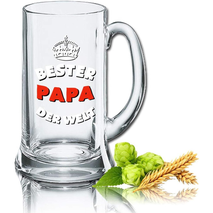 Пивний кухоль PorcelainSite Icon 0,5 л - Найкращий тато у світі (макс. 50 символів)