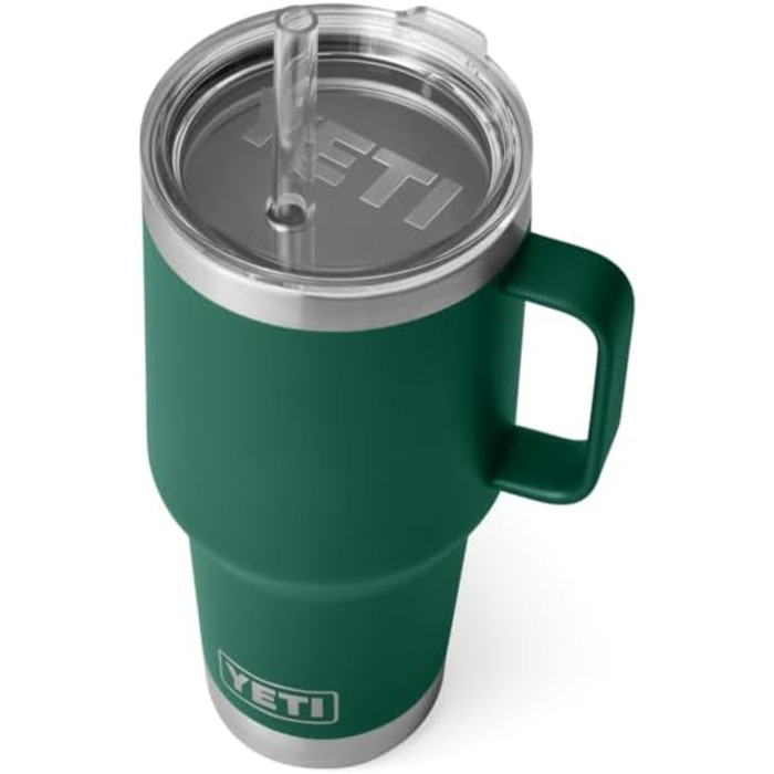 Термос YETI Rambler з кришкою-соломинкою, 1 л (35 oz), колір Чорний Ліс