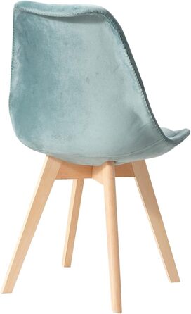 Набір обідніх стільців 6 шт., масивні дерев'яні ніжки, знімні подушки, кухонні стільці, сучасний дизайн. (6 стільців, 8 стільців, гусячий пух, зелений)