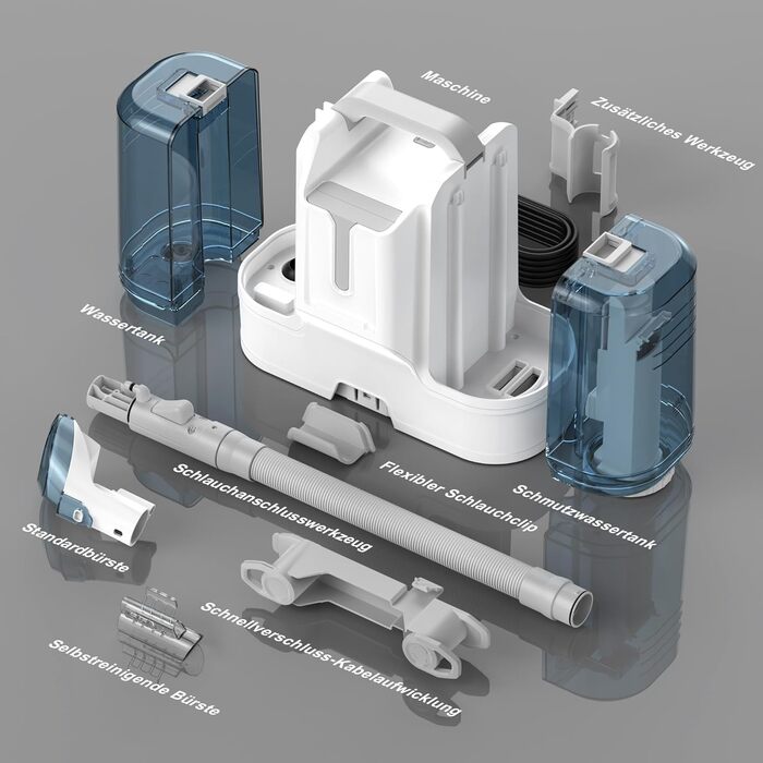 Пристрій для чищення м'яких меблів та килимів: мокрий/сухий пилосос 450W для дому, авто та диванів