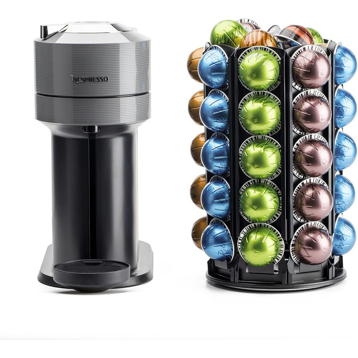 Підставка для капсул кави Bagoo Karussell для Nespresso Vertuo Line з центральним відсіком для додаткових капсул (40+)