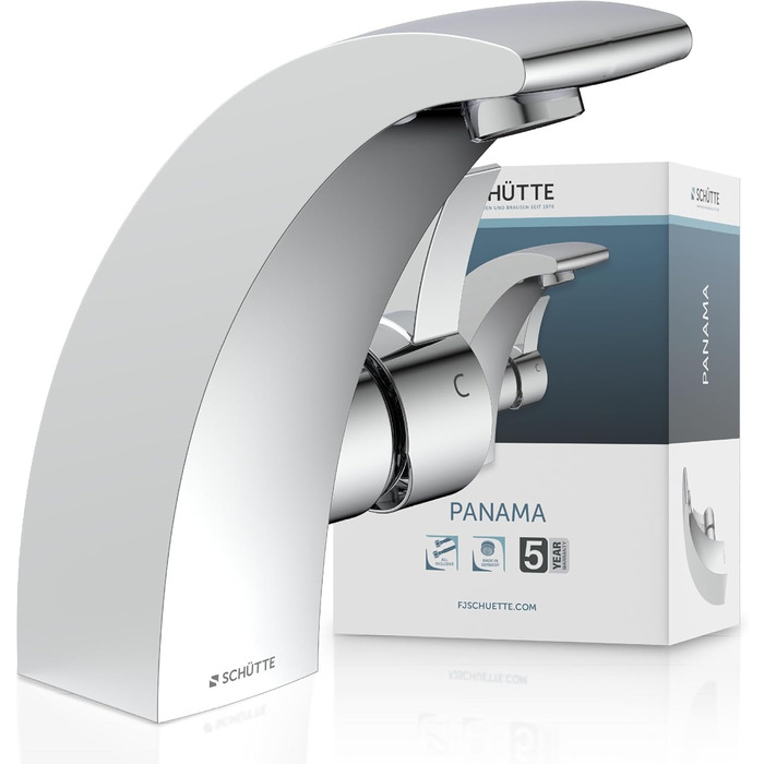 Змішувач для ванної кімнати Schütte 98100 Panama, суміш-вентиль з однорічним керуванням, хром, 35 мм картридж, для ванної кімнати