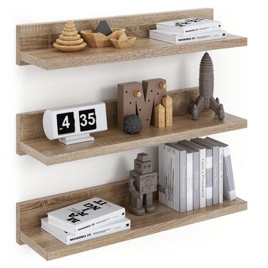 Набір полиць настінних Wandregal 39 см (3 шт.) Sonoma - для спальні, ванної, вітальні, кухні, офісу