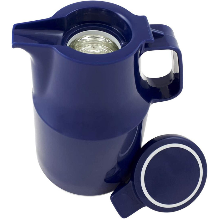 Термос Helios Thermoboy з нержавіючої сталі, 0.6 л, блакитний, для дому та подорожей, миється в посудомийній машині