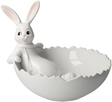 Кролик Гебель з мискою Цукерки для мене Солодкі в кольорі білі, виготовлені з порцеляни, розміри 20 х 16 х 16 см, 66-845-94-1