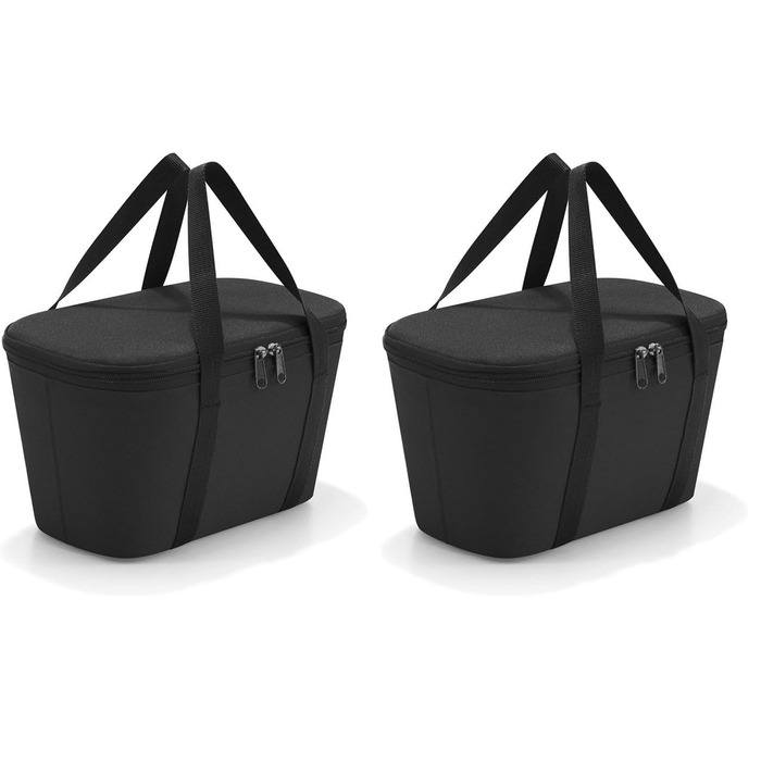 Термосумка Reisenthel Coolerbag (2 шт) чорна - для пікніка, покупок, в дорогу. Якісний поліестер.