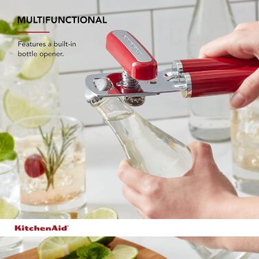 KitchenAid Gourmet Dosenöffнер: багатофункціональний, матове червоне покриття