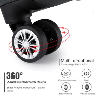 Чемодан-валіза на колесах з ABS-пластику, сірий, L - міцний та легкий, з кодовим замком