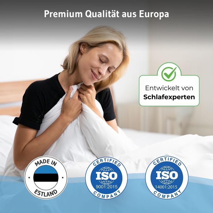 Ковдра зимова 135x200 см, Ökotex 100, тепла, дихаюча, виготовлена в ЄС