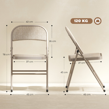 Набір з 2 складаних стільців, портативні офісні стільці, металеві ніжки, стілець для офісу, рецепції, зони очікування, 