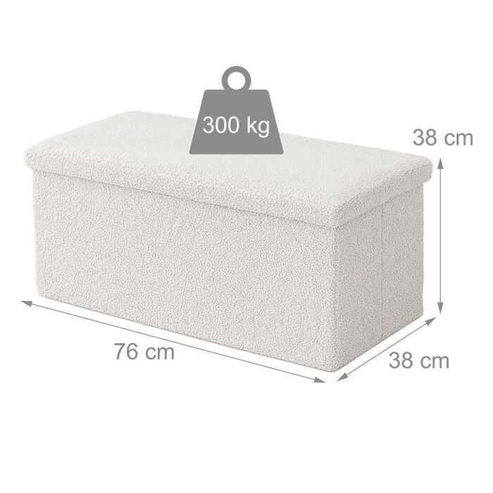 Лавка Relaxdays з місцем для зберігання, 80 літрів