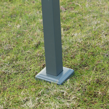 Пергола 3x2м для саду, садовий павільйон, навіс для тераси з металу, регульований дах, автономна конструкція, захист від сонця для тераси та саду, сірий