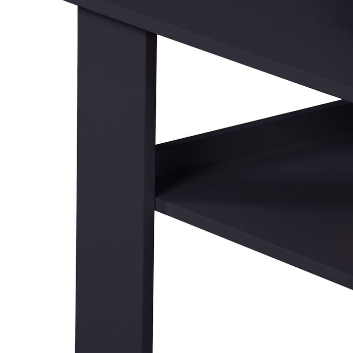 Зручний журнальний столик Relaxdays з нижньою полицею