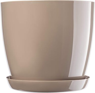 Набір горщиків для квітів KADAX (3 шт., 20 см, бежевий) – пластикові горщики для дому, підвіконня, кімнатних рослин та трав