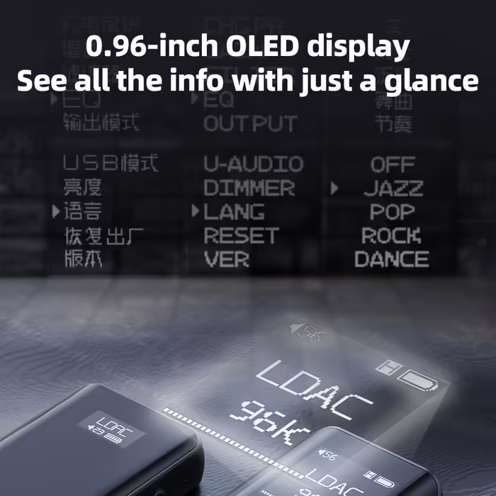 FIIO BTR15 Bluetooth підсилювач для навушників, чорний