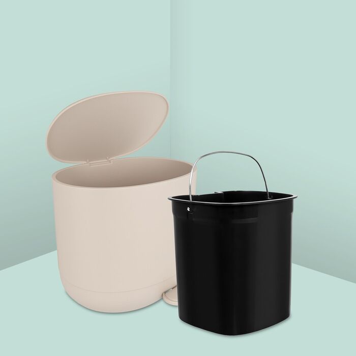 Відро для сміття Relaxdays з м'яким закриттям, 7 л