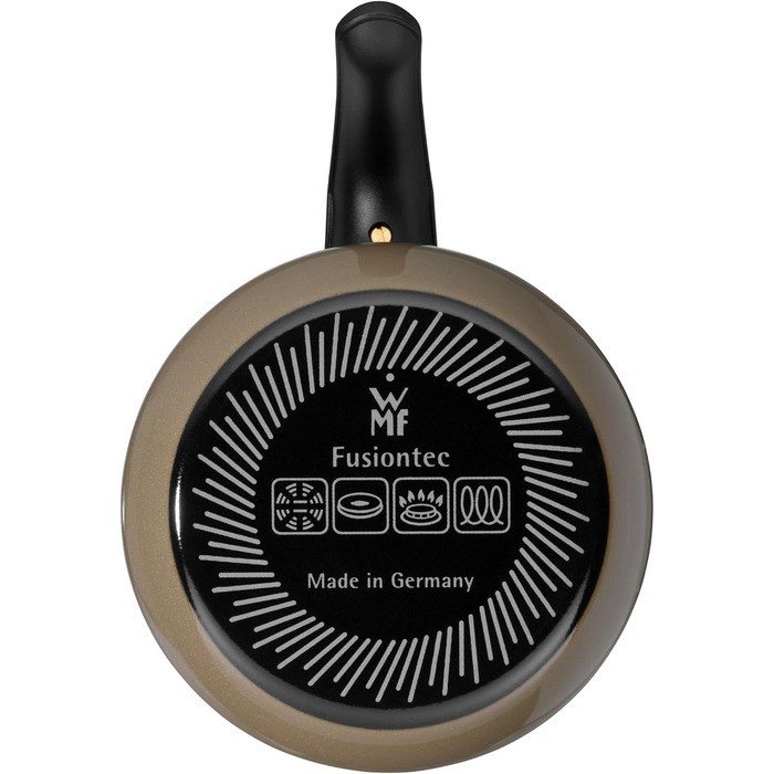 Каструля WMF Fusiontec Mineral Milchtopf з кришкою Gladeckel 12 см, для приготування молока, індукційна, з високотехнологічної кераміки, жароміцна, стійка до подряпин, колір: коричневий