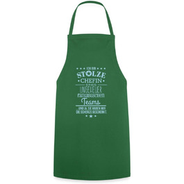 Фартух для приготування їжі Spreadshirt Горда жінка-шеф-кухар фантастичної команди Кулінарний фартух (зелений)