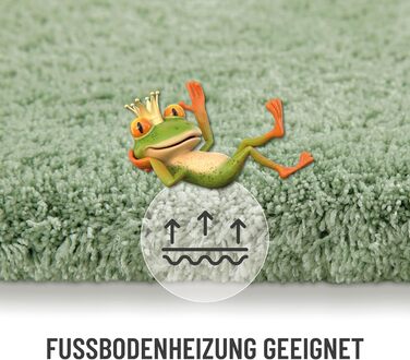 Килимок для ванної кімнати Lind Grün (55 x 65 см) - м'який, антиковзний, пральний