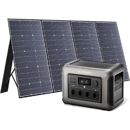 Powerstation ALLPOWERS R1500 LITE: портативна електростанція 1056Wh з LFP акумулятором, 4x 1600W AC виходи, сонячна панель, швидка зарядка, резервне живлення для кемпінгу, RV, невідключеності